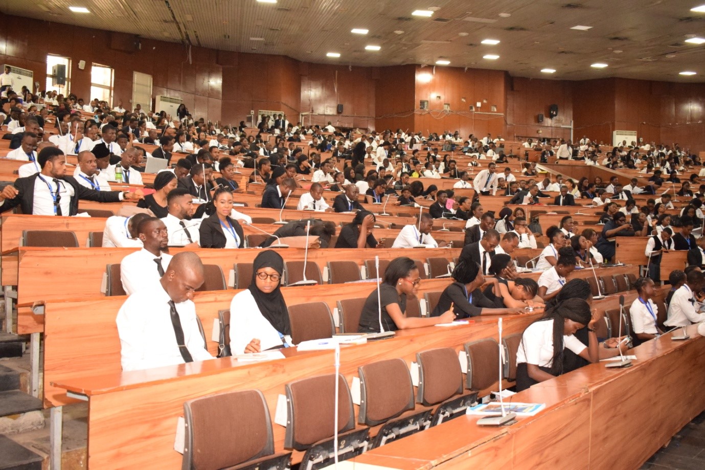 Cross-section of students and attendees
