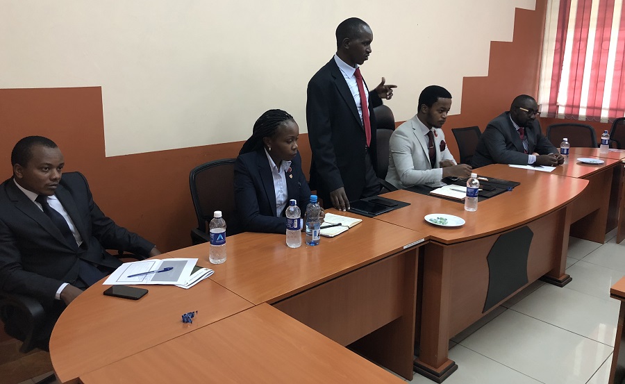 L-R Francis Kariuki, Mercy Okiro, Samuel Nderitu, James Ngotho and Wilfred Mutubwa